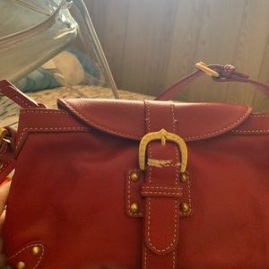 Brand new DOONEY& BROUKE Leather handbag in beautiful orange color